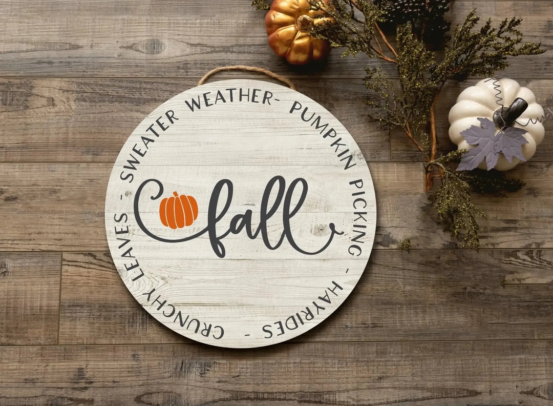 Fall Descriptions Door Decorations - iCustomLabel