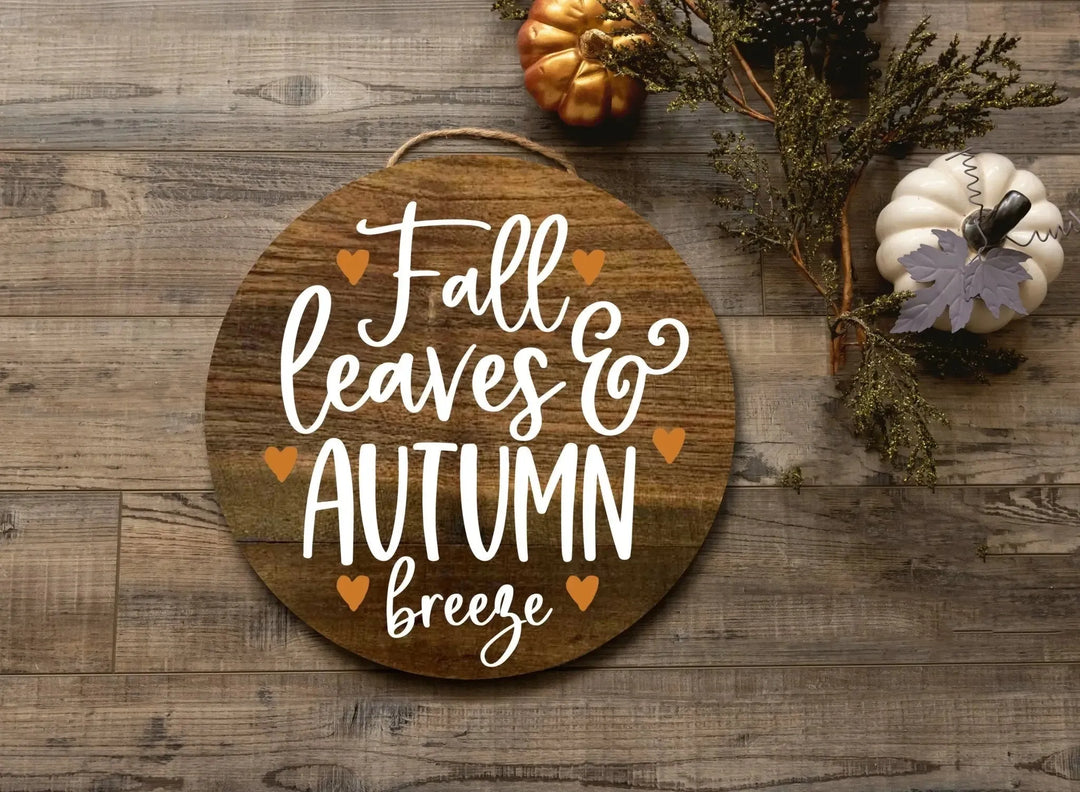 Fall Leaves and Autumn Door Decorations - iCustomLabel