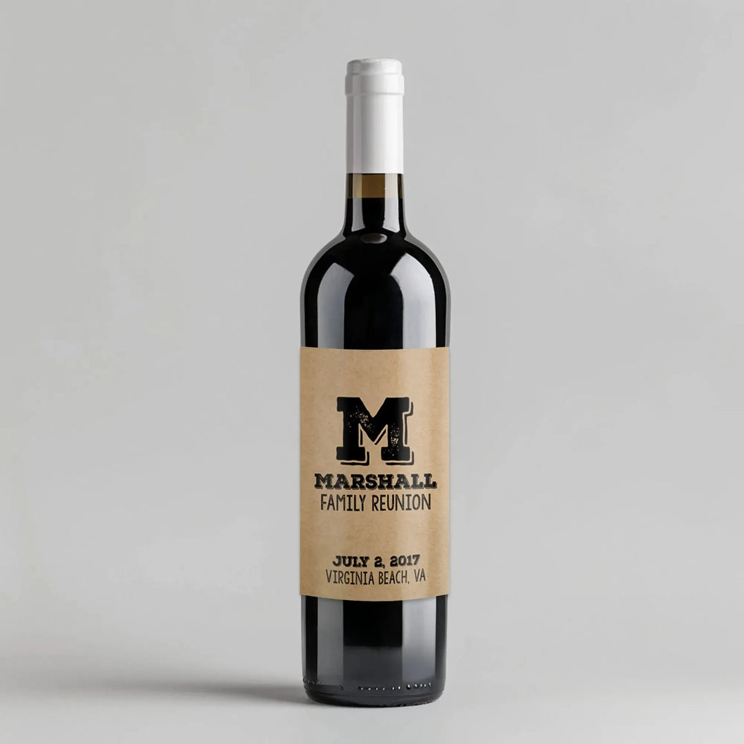 Family Craft Wine Label - iCustomLabel