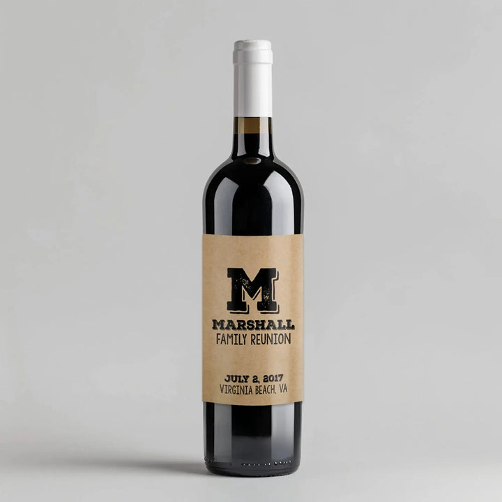 Family Craft Wine Label - iCustomLabel