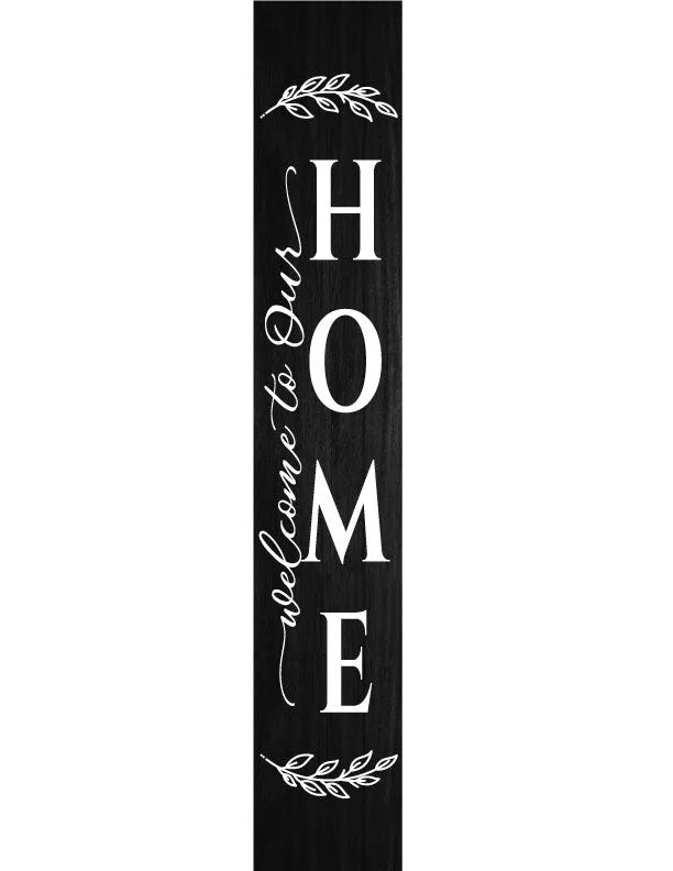 Family Porch Leaner Welcome Sign - iCustomLabel