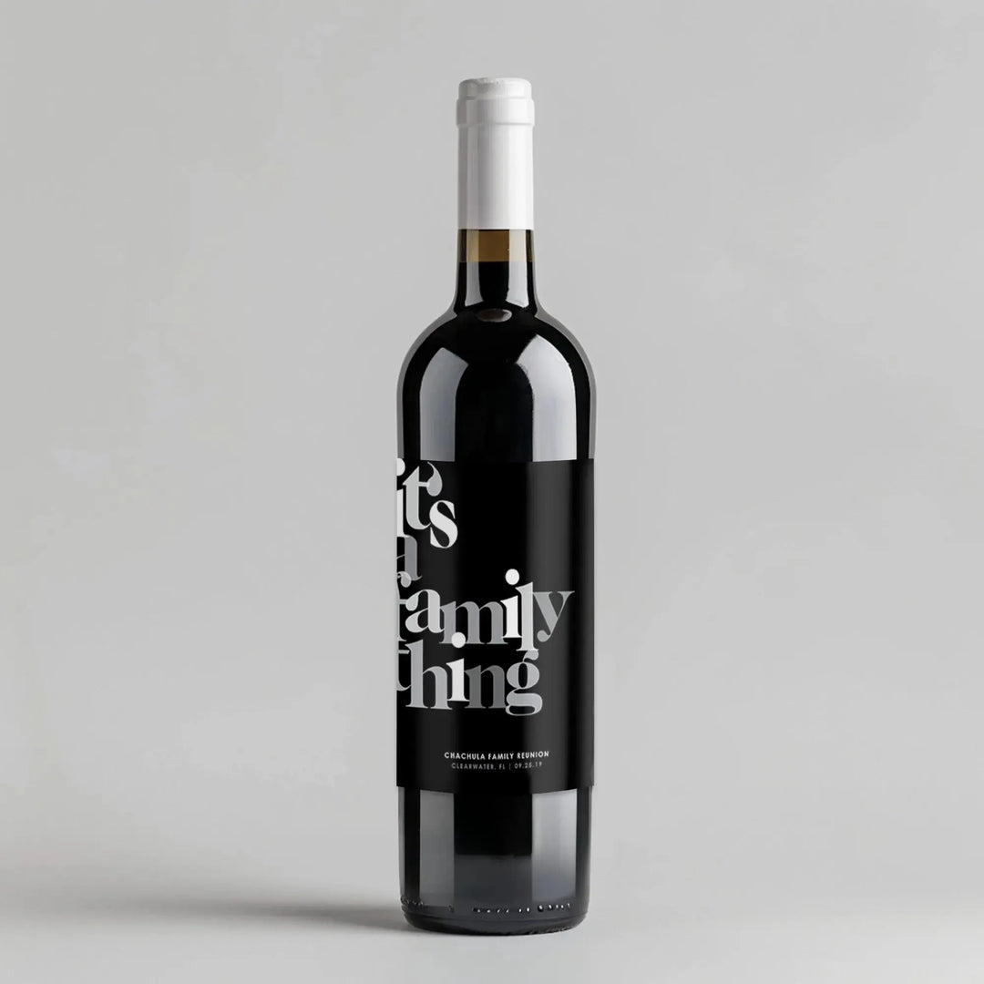 Family Thing Wine Label - iCustomLabel