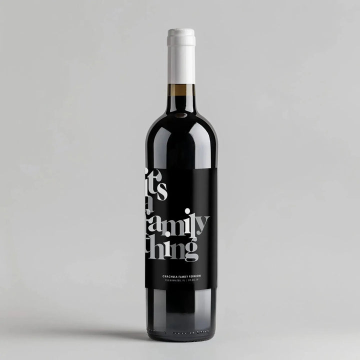Family Thing Wine Label - iCustomLabel