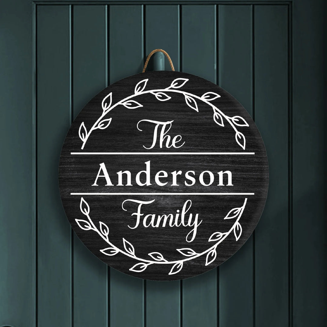 Fancy Personalized Front Door Decor - iCustomLabel