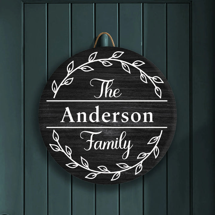 Fancy Personalized Front Door Decor - iCustomLabel