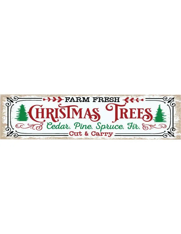 Farm Fresh Trees Christmas Wall Decor - iCustomLabel