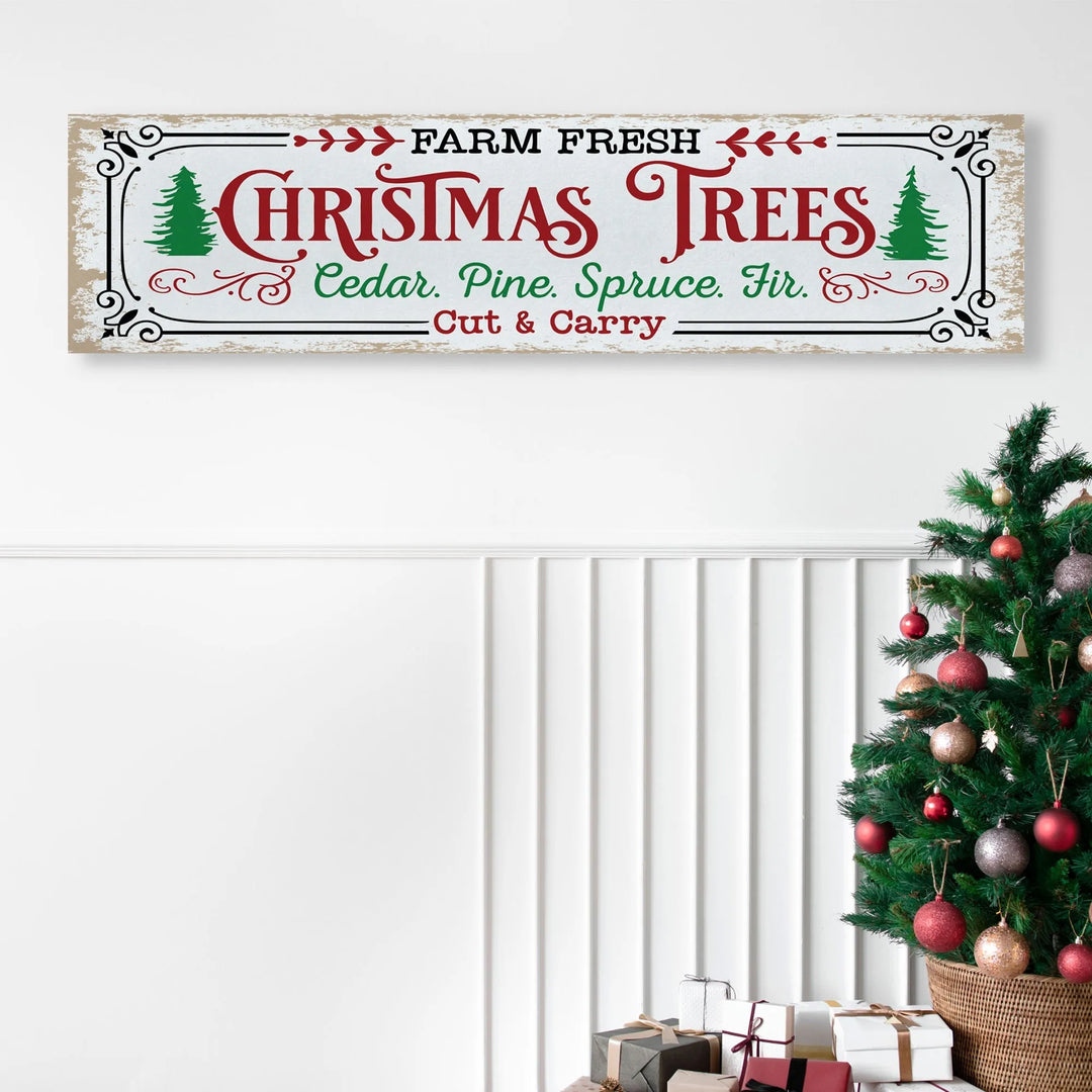 Farm Fresh Trees Christmas Wall Decor - iCustomLabel