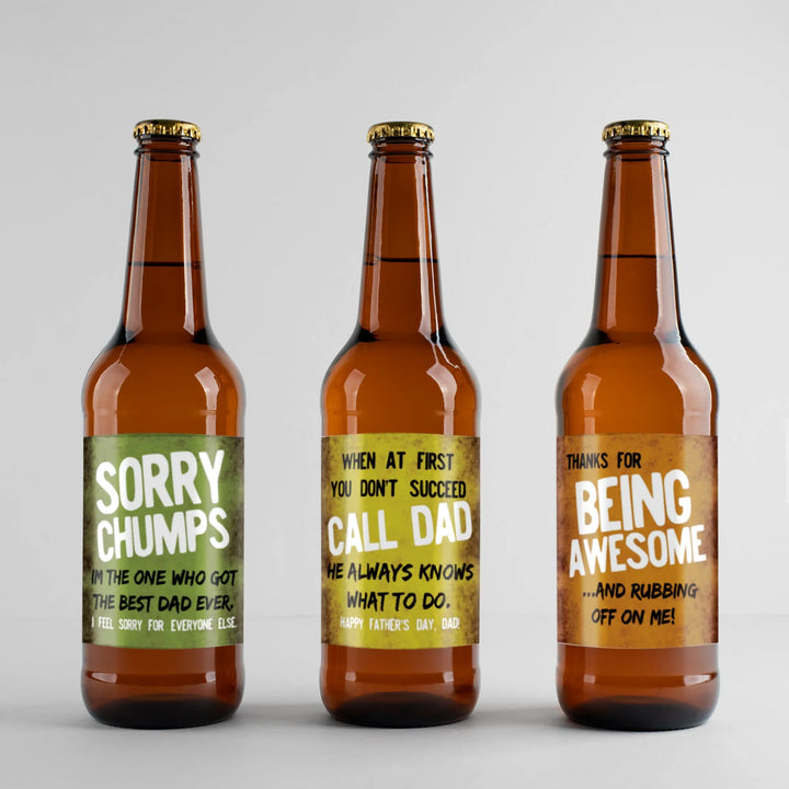 Father's Day Awesome Beer Label Set - iCustomLabel