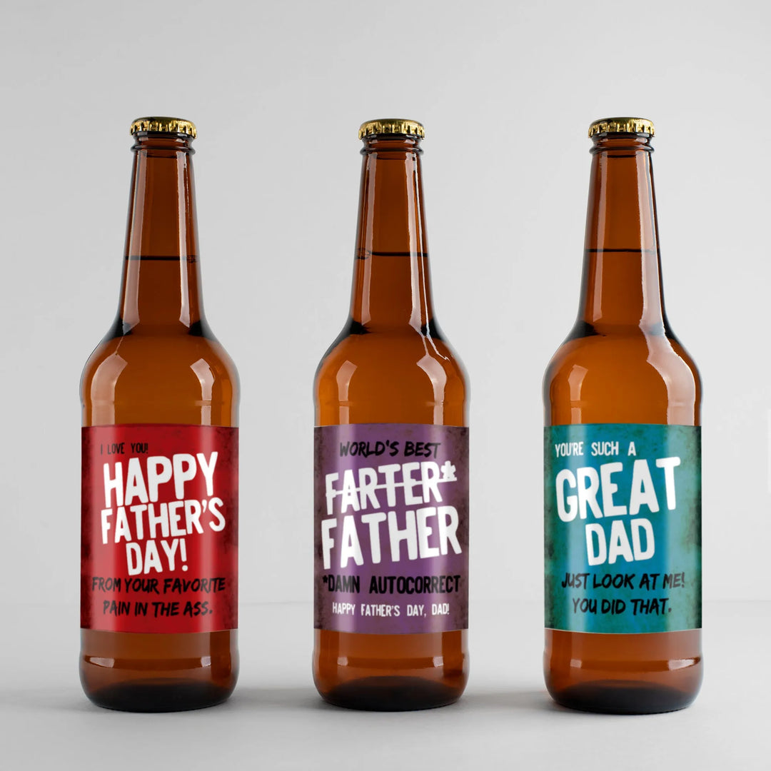 Father's Day Farter Beer Label Set - iCustomLabel