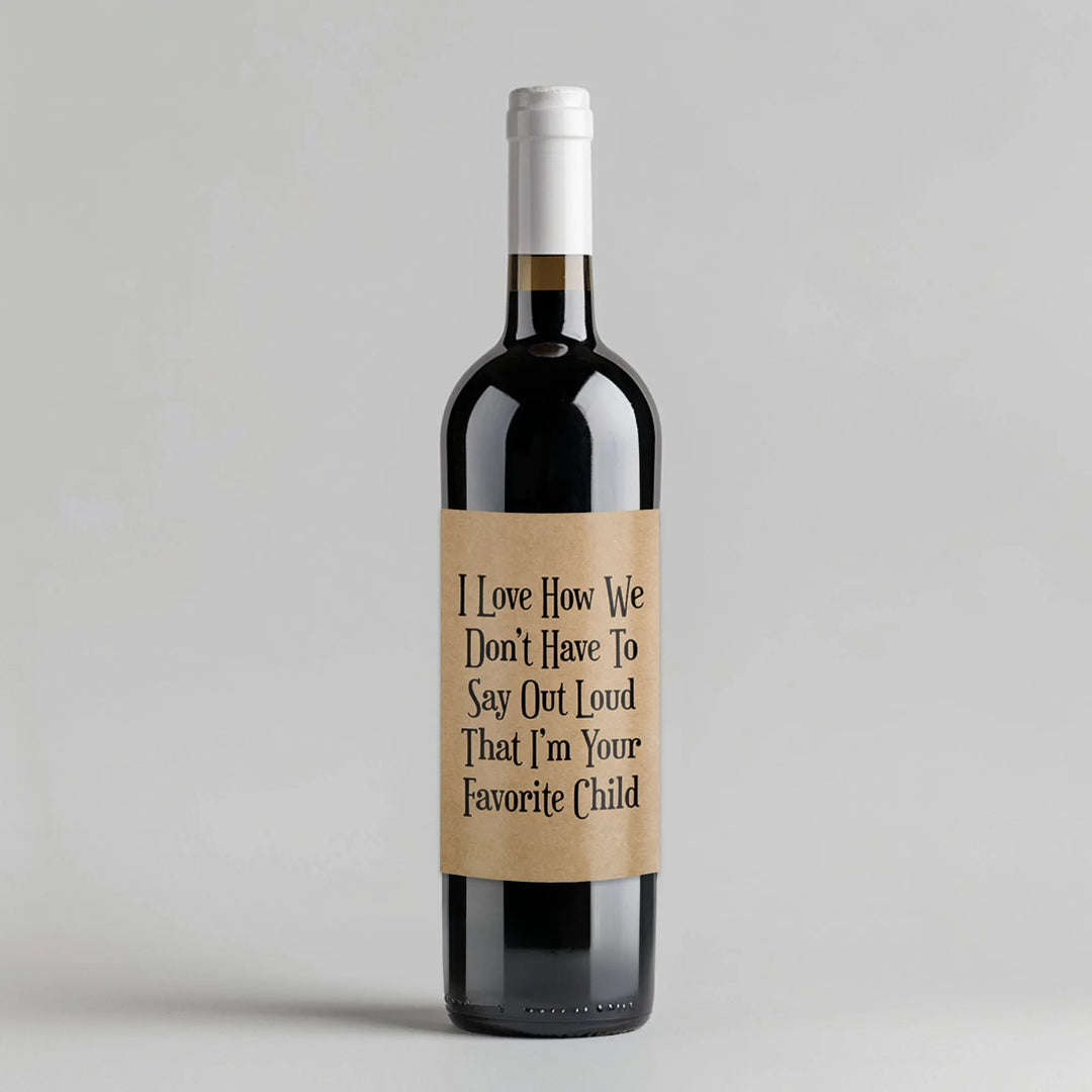 Favorite Child Wine Label - iCustomLabel