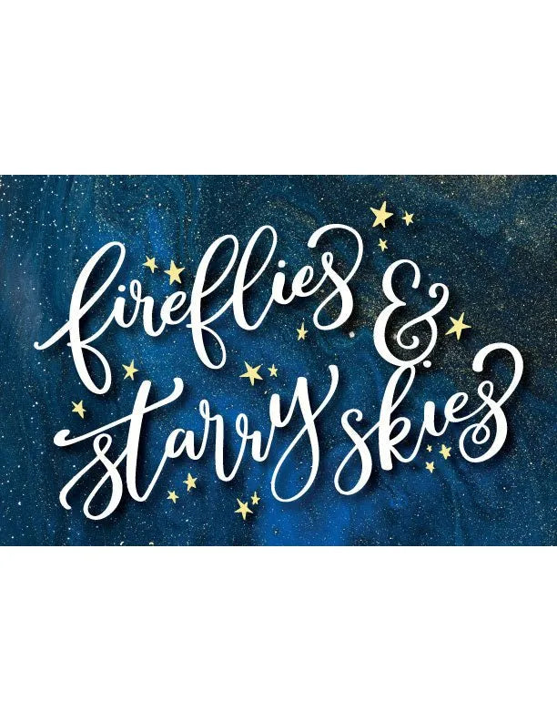 Fireflies and Starry Skies Metal Wall Decor - iCustomLabel