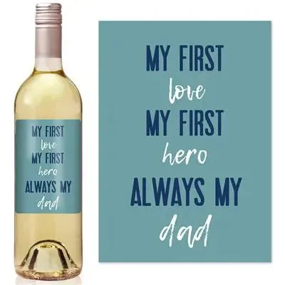 First Love Dad Wine Label - iCustomLabel