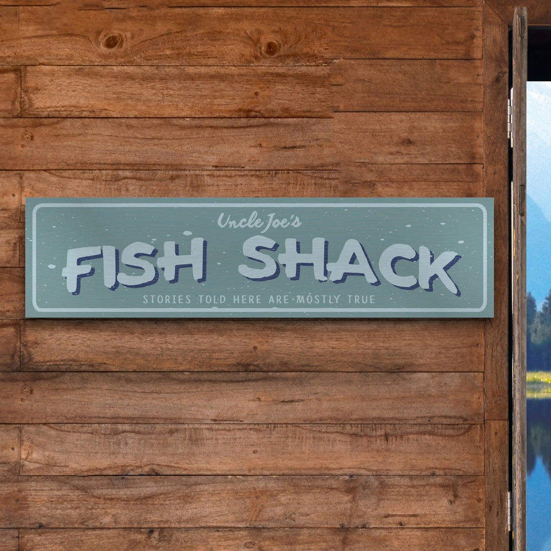 Fish Shack Metal Sign - iCustomLabel