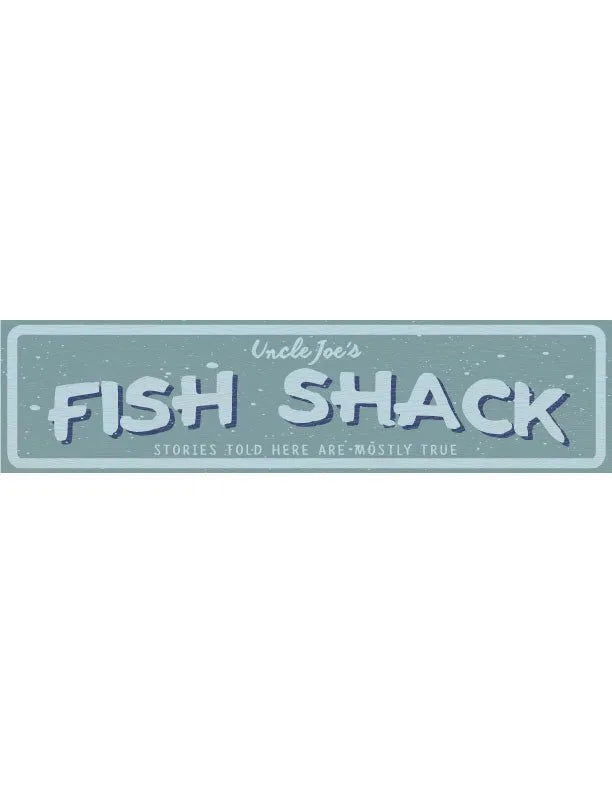 Fish Shack Metal Sign - iCustomLabel