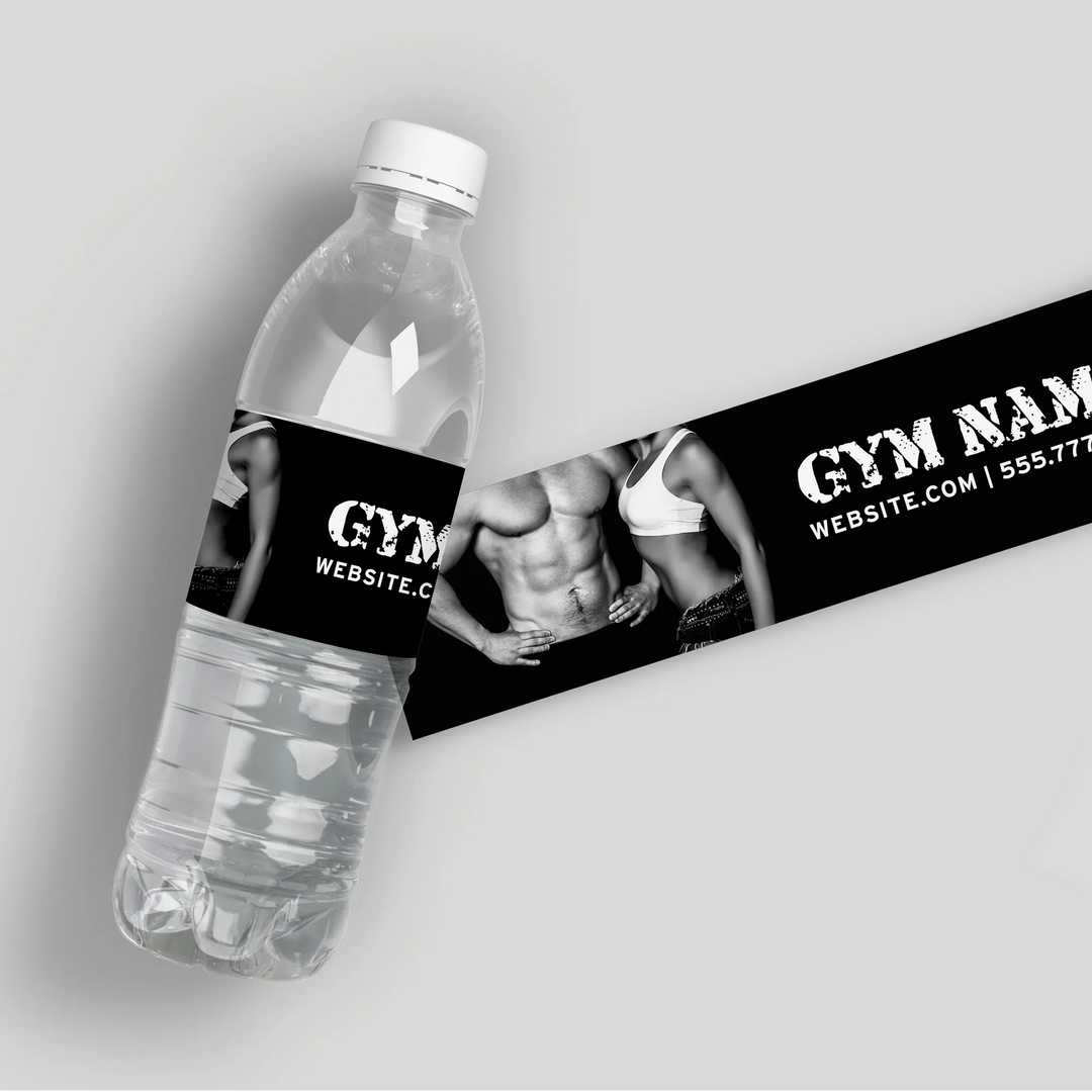 Fitness People Water Bottle Labels - iCustomLabel