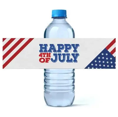 Flag Corners Water Bottle Labels - iCustomLabel