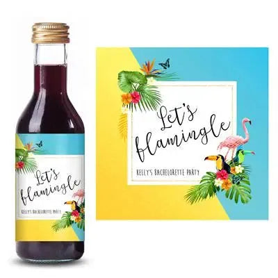 Flamingle Bachelorette Mine Wine Label - iCustomLabel