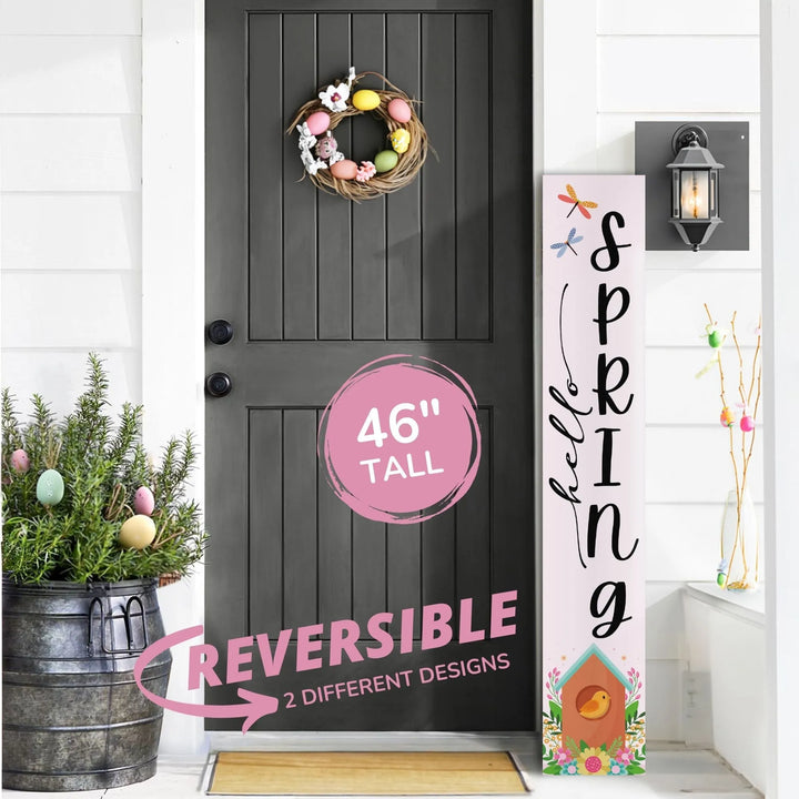 Floral Spring Porch Sign - iCustomLabel