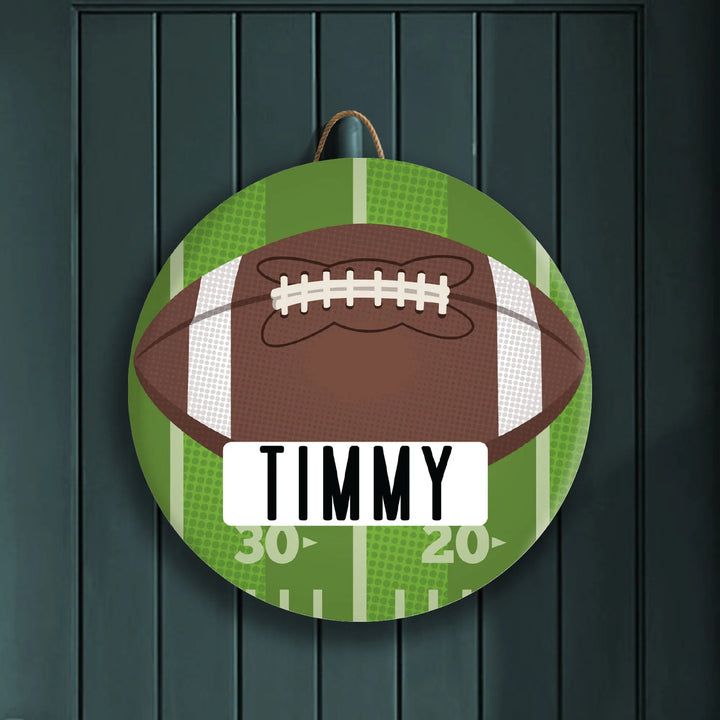 Football Custom Wood Sign - iCustomLabel