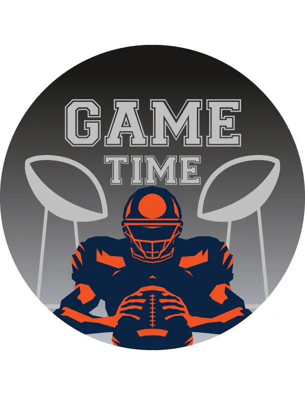 Football Game Time Custom Wood Sign - iCustomLabel