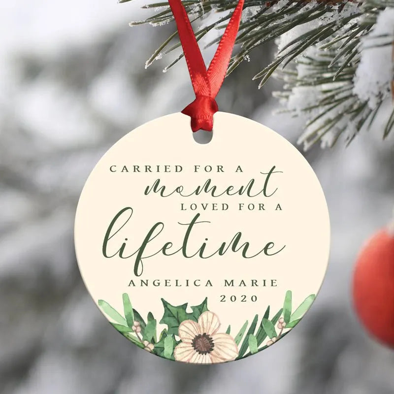 For A Moment Miscarriage Christmas Ornament - iCustomLabel