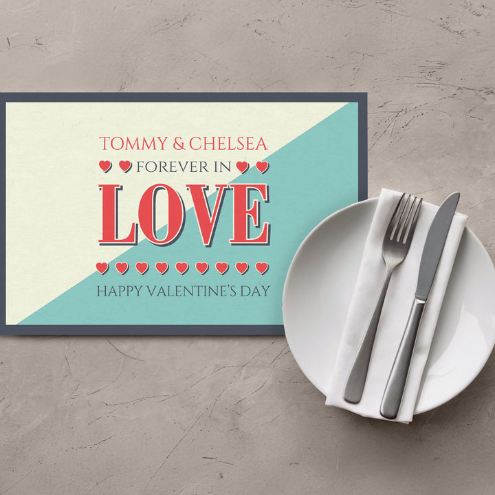 Forever In Love Placemats - iCustomLabel