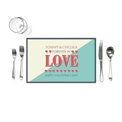 Forever In Love Placemats - iCustomLabel