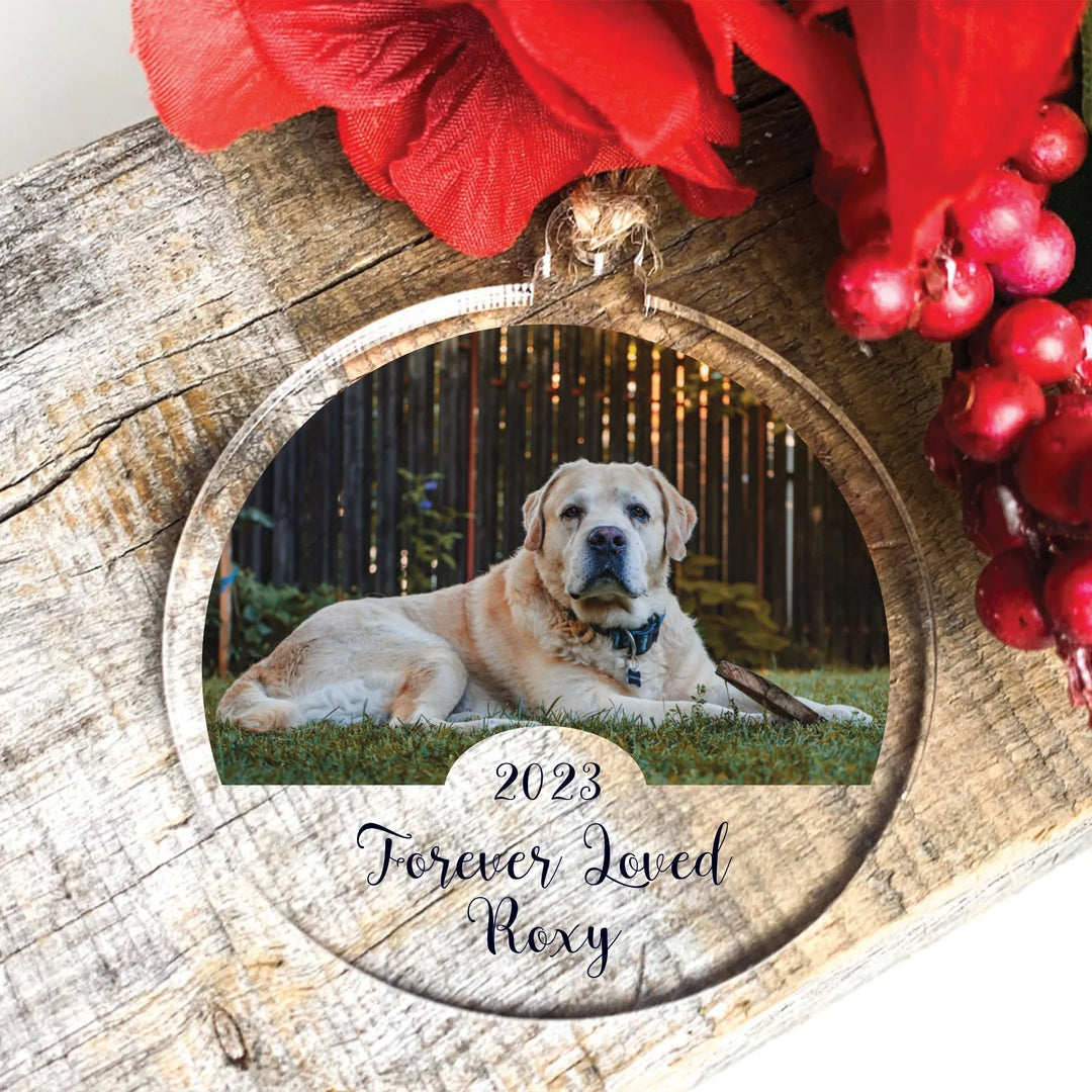 Forever Loved Pet Memorial Christmas Ornament - iCustomLabel