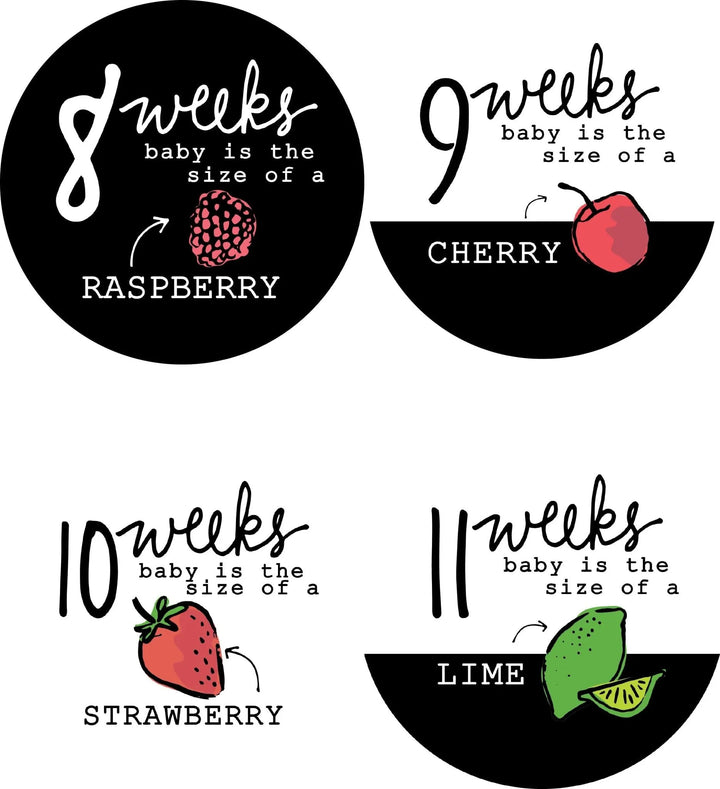 Fruit Veggie Pregnancy Stickers - iCustomLabel