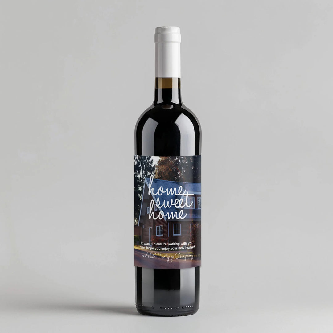 Full Photo Mortgage Broker Wine Label - iCustomLabel