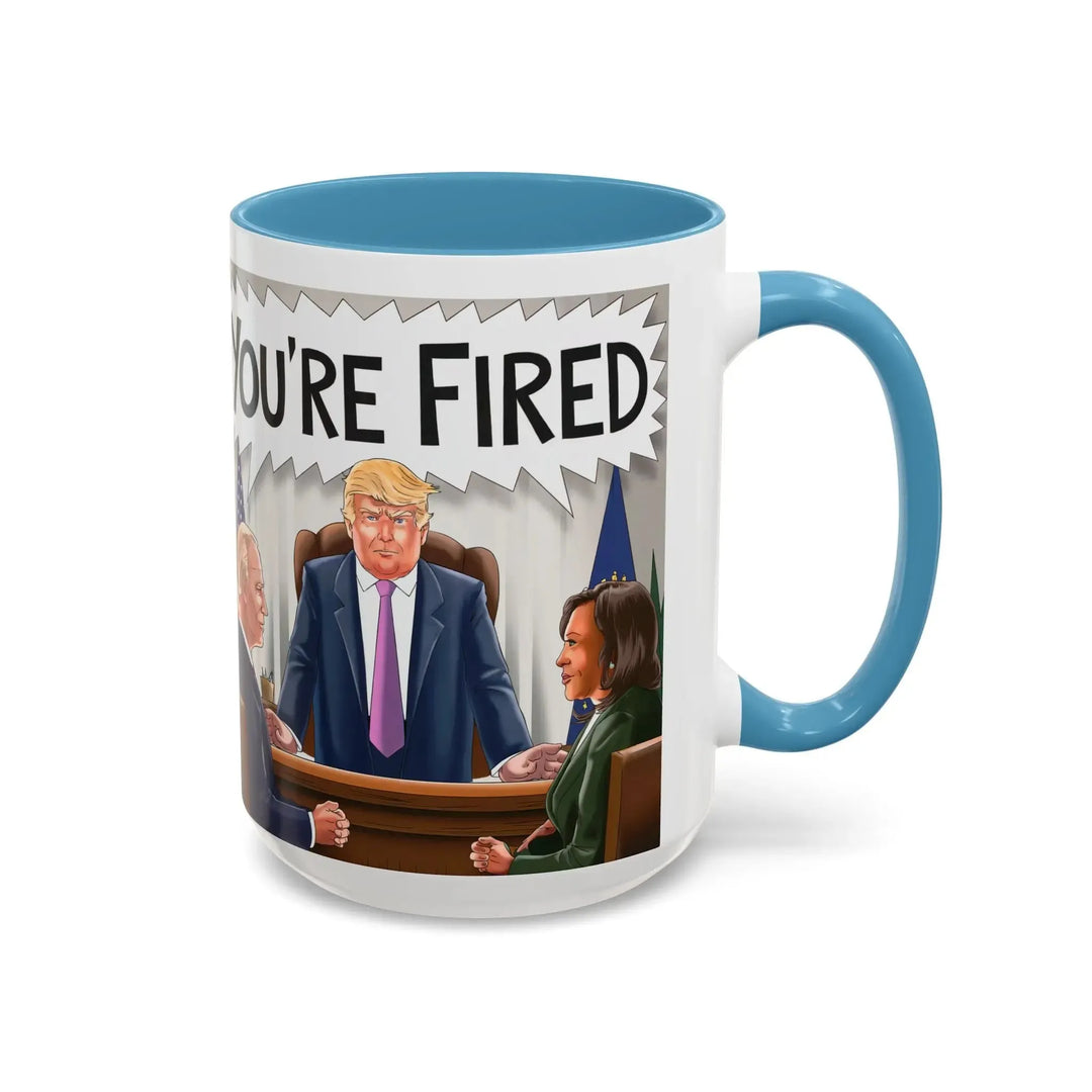 Funny Political Coffee Mug, You're Fired Trump Gift, Novelty Office Mug, Trump 2024, Political Statement Mug, Republican Gift - iCustomLabel