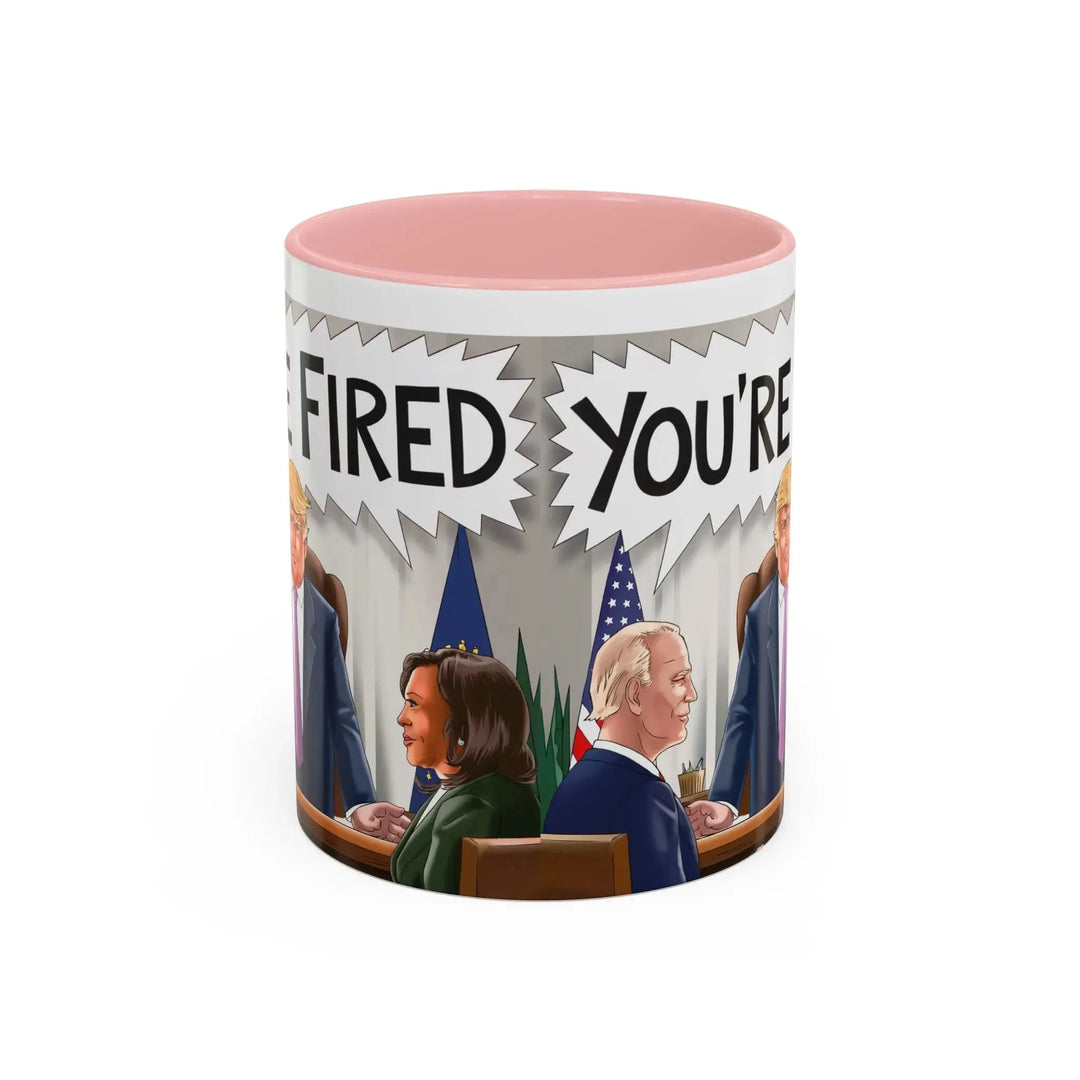 Funny Political Coffee Mug, You're Fired Trump Gift, Novelty Office Mug, Trump 2024, Political Statement Mug, Republican Gift - iCustomLabel