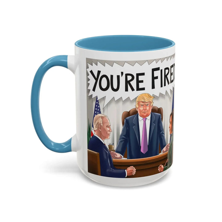 Funny Political Coffee Mug, You're Fired Trump Gift, Novelty Office Mug, Trump 2024, Political Statement Mug, Republican Gift - iCustomLabel