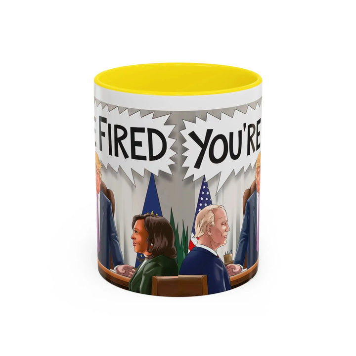 Funny Political Coffee Mug, You're Fired Trump Gift, Novelty Office Mug, Trump 2024, Political Statement Mug, Republican Gift - iCustomLabel