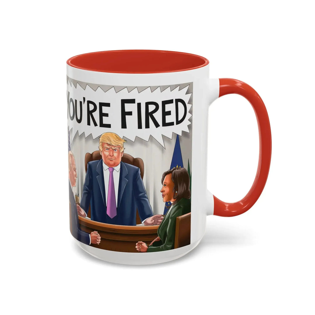 Funny Political Coffee Mug, You're Fired Trump Gift, Novelty Office Mug, Trump 2024, Political Statement Mug, Republican Gift - iCustomLabel