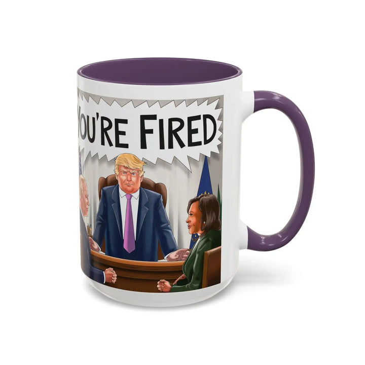 Funny Political Coffee Mug, You're Fired Trump Gift, Novelty Office Mug, Trump 2024, Political Statement Mug, Republican Gift - iCustomLabel