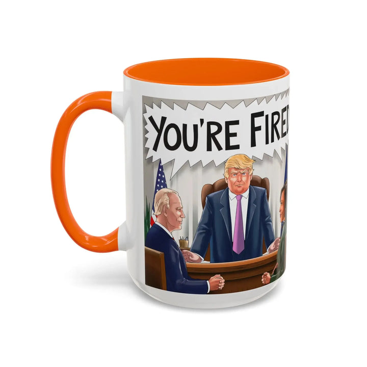 Funny Political Coffee Mug, You're Fired Trump Gift, Novelty Office Mug, Trump 2024, Political Statement Mug, Republican Gift - iCustomLabel