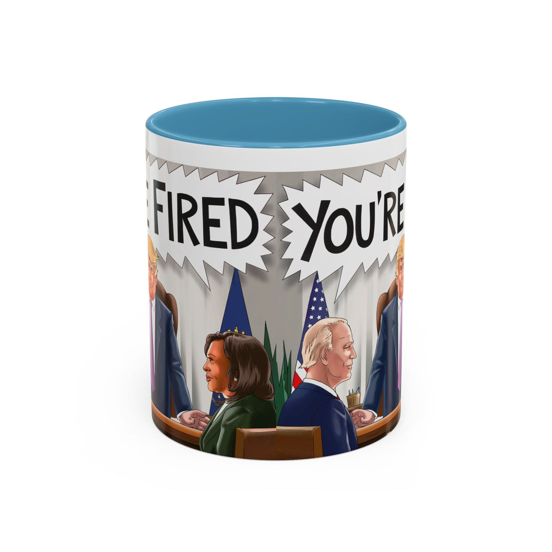 Funny Political Coffee Mug, You're Fired Trump Gift, Novelty Office Mug, Trump 2024, Political Statement Mug, Republican Gift - iCustomLabel