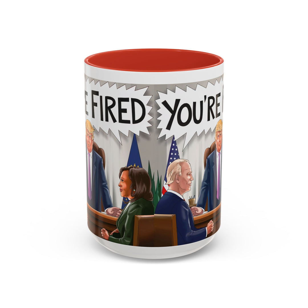 Funny Political Coffee Mug, You're Fired Trump Gift, Novelty Office Mug, Trump 2024, Political Statement Mug, Republican Gift - iCustomLabel