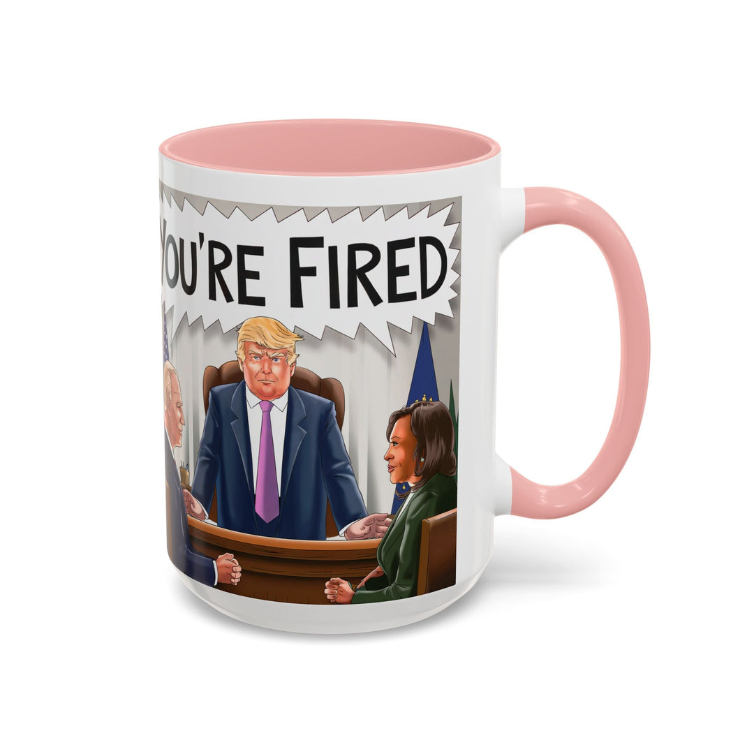 Funny Political Coffee Mug, You're Fired Trump Gift, Novelty Office Mug, Trump 2024, Political Statement Mug, Republican Gift - iCustomLabel