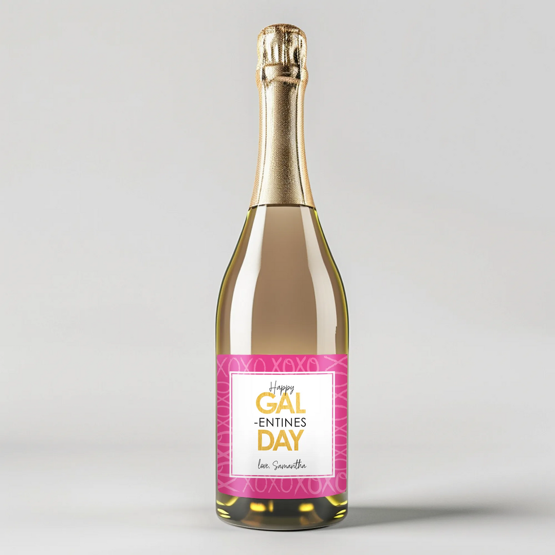 Gal Valentine Champagne Label - iCustomLabel