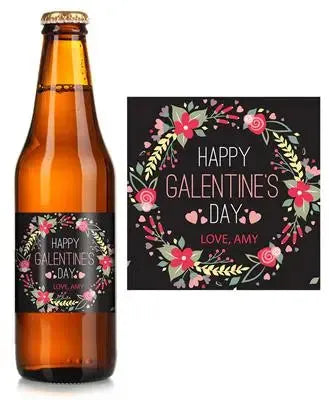 Galentines Floral Beer Label - iCustomLabel