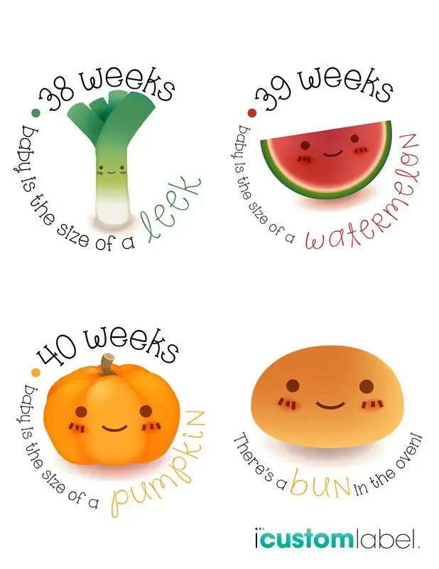 Garden Pregnancy Stickers - iCustomLabel