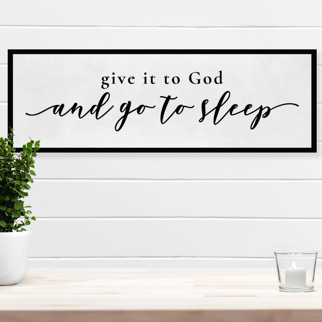 Give it to God Bedroom Wall Decor - iCustomLabel