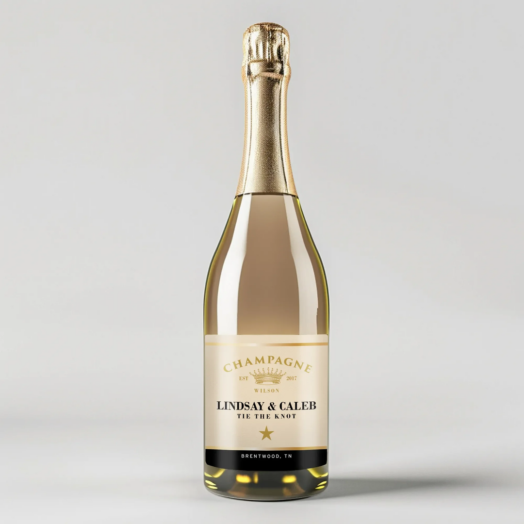 Gold Anniversary Champagne Label