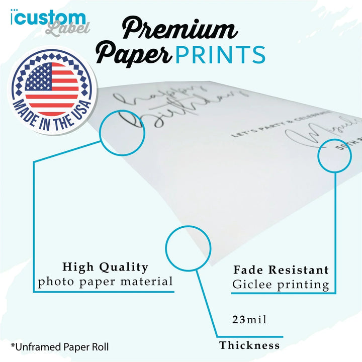 Golden Green Bar Mitzvah Sign