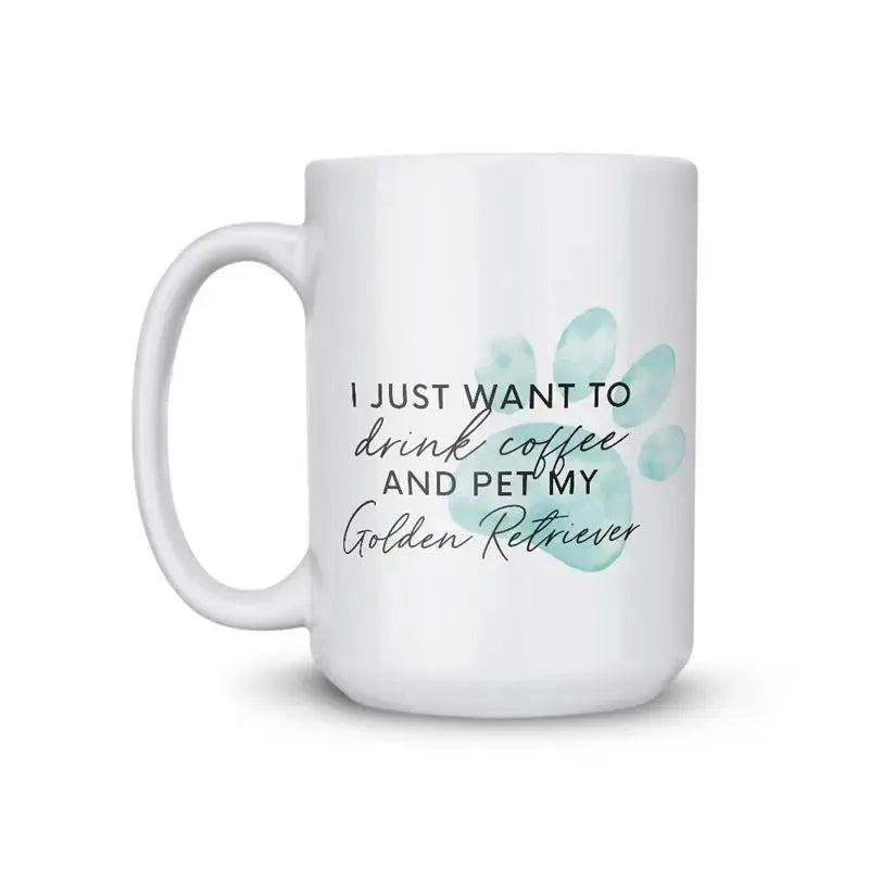 Golden Retriever Pet Dog Coffee Mug - iCustomLabel