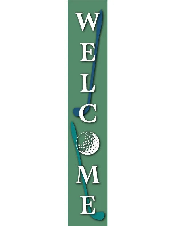 Golf Porch Leaner Welcome Sign - iCustomLabel