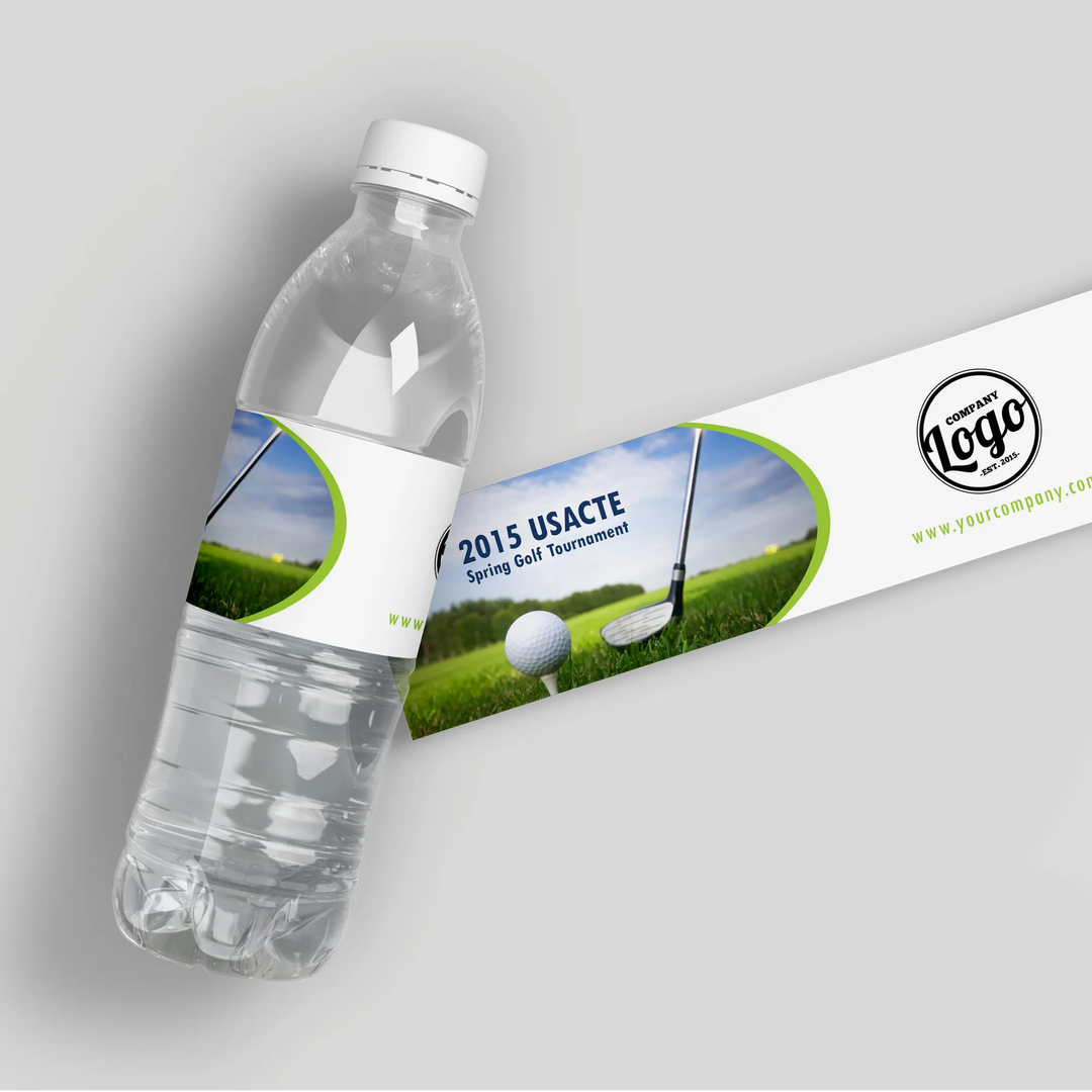 Golf Tournament Business Water Bottle Labels - iCustomLabel