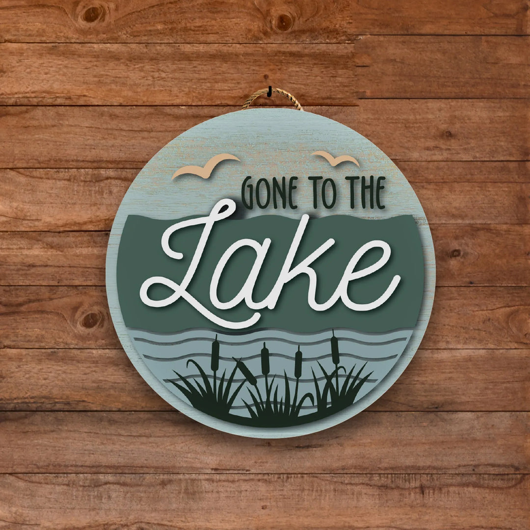 Gone To The Lake Wall Art - iCustomLabel